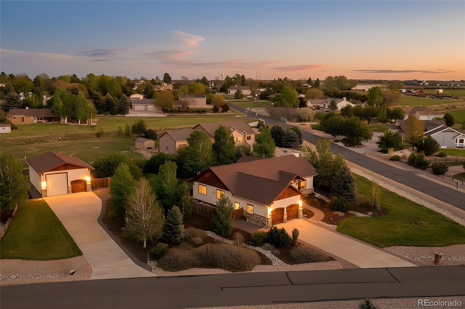 Undisclosed Address Loveland, CO 80534 - Photo 1 of 1 an aerial view of residential houses with outdoor space