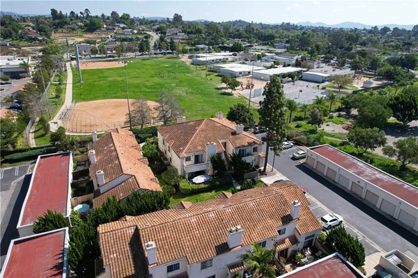 a view of a city with houses