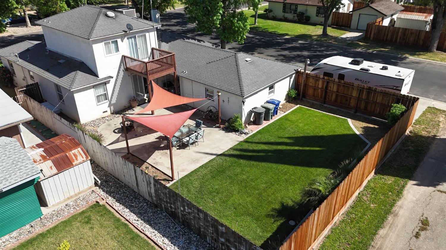 401 Fortuna Avenue Modesto, CA 95354 - Photo 36 of 43 an aerial view of a house with garden space and street view