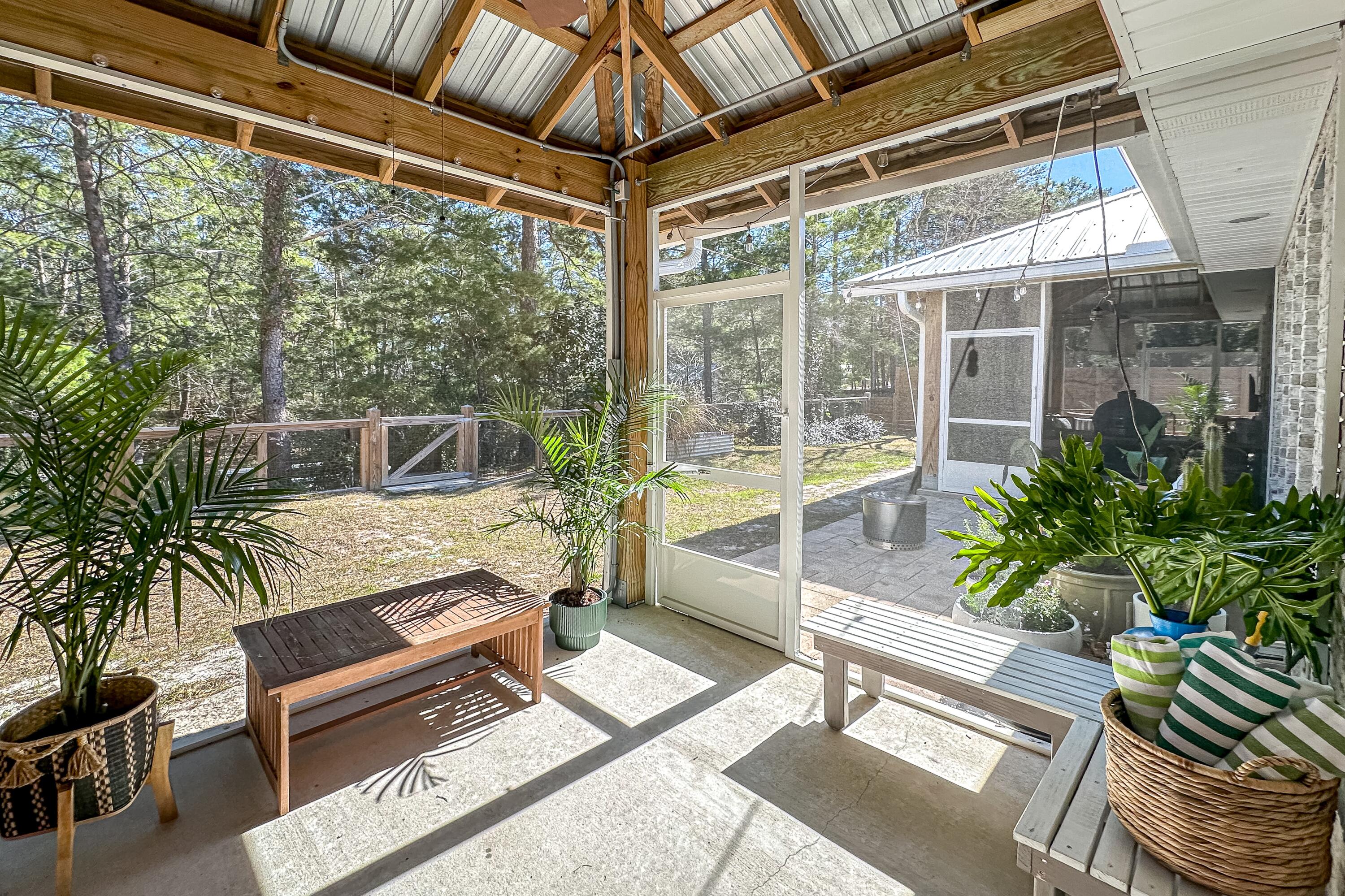 448 Ricker Avenue Santa Rosa Beach, FL 32459 - Photo 22 of 32 Screened-In Porch with Sauna