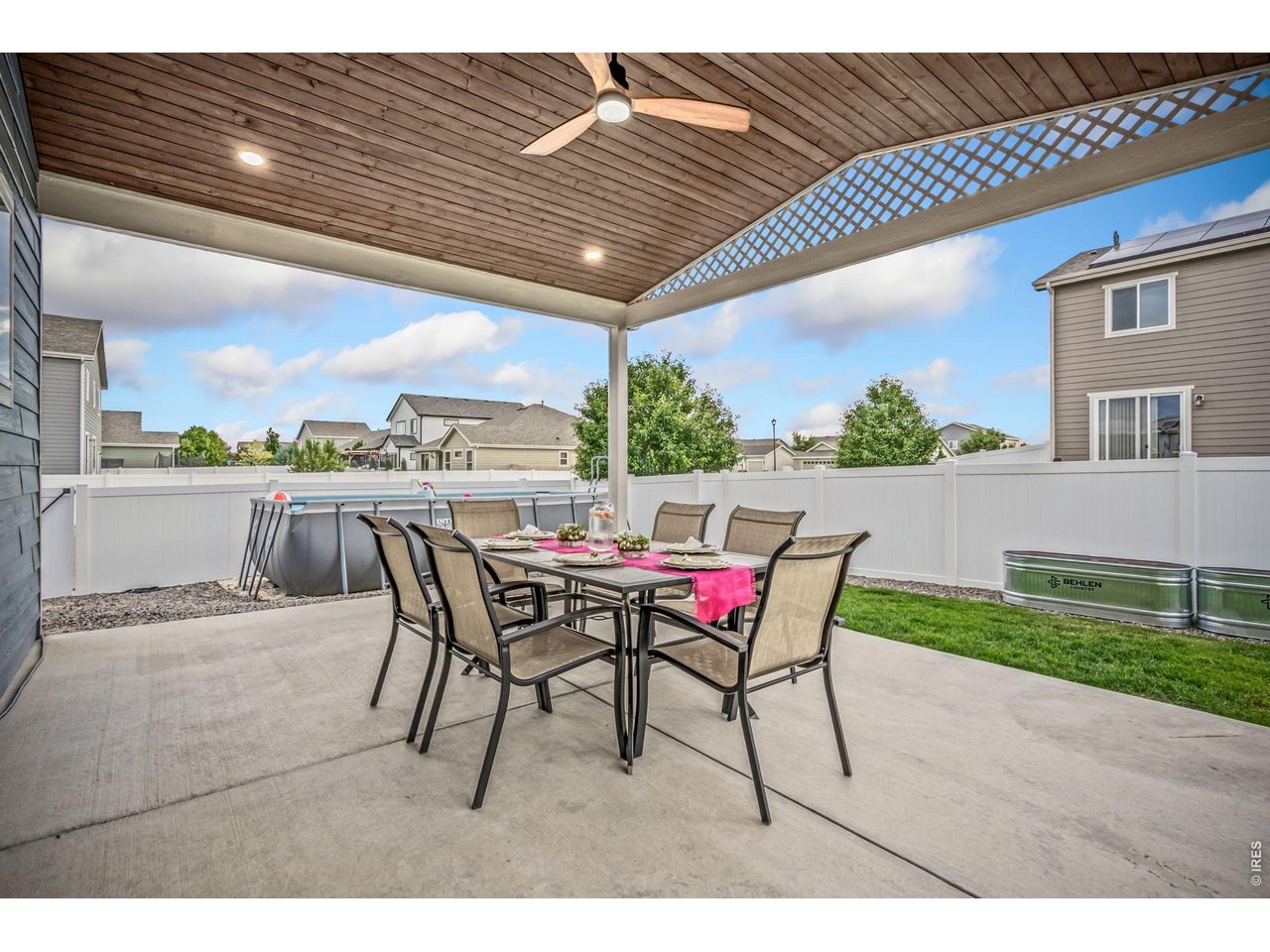 7001 Sumner Street Wellington, CO 80549 - Photo 4 of 40 Gorgeous vaulted ceiling on the patio.