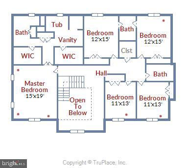10922 Brent Road Potomac, MD 20854 - Photo 35 of 36 Upper Level Floor Plan