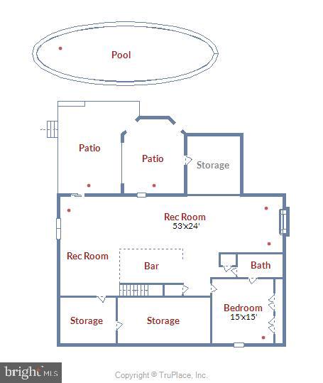 10922 Brent Road Potomac, MD 20854 - Photo 36 of 36 Lower Level Floor Plan