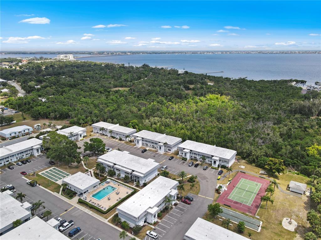 22375 Edgewater Drive, Unit 124 Punta Gorda, FL 33980 - Photo 28 of 29 an aerial view of a house with a yard