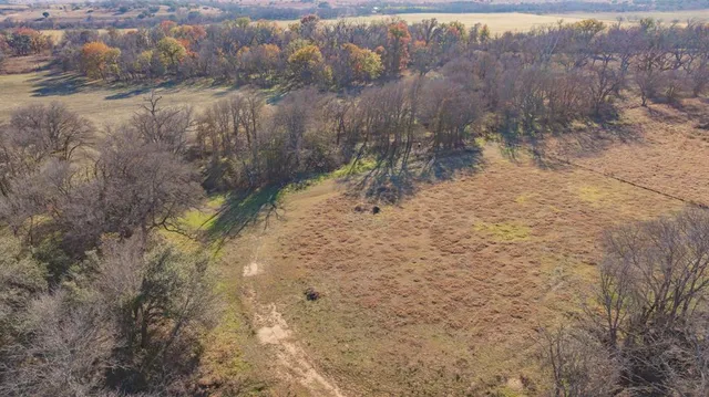 a view of a dry yard with wooden floor and lake view