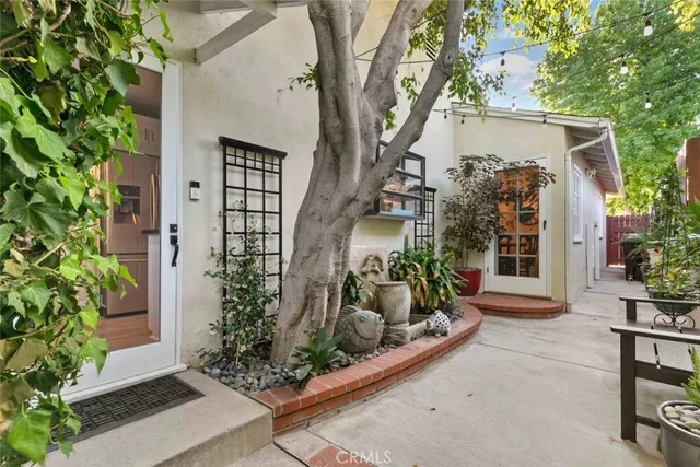 a view of an chairs and tables in the patio