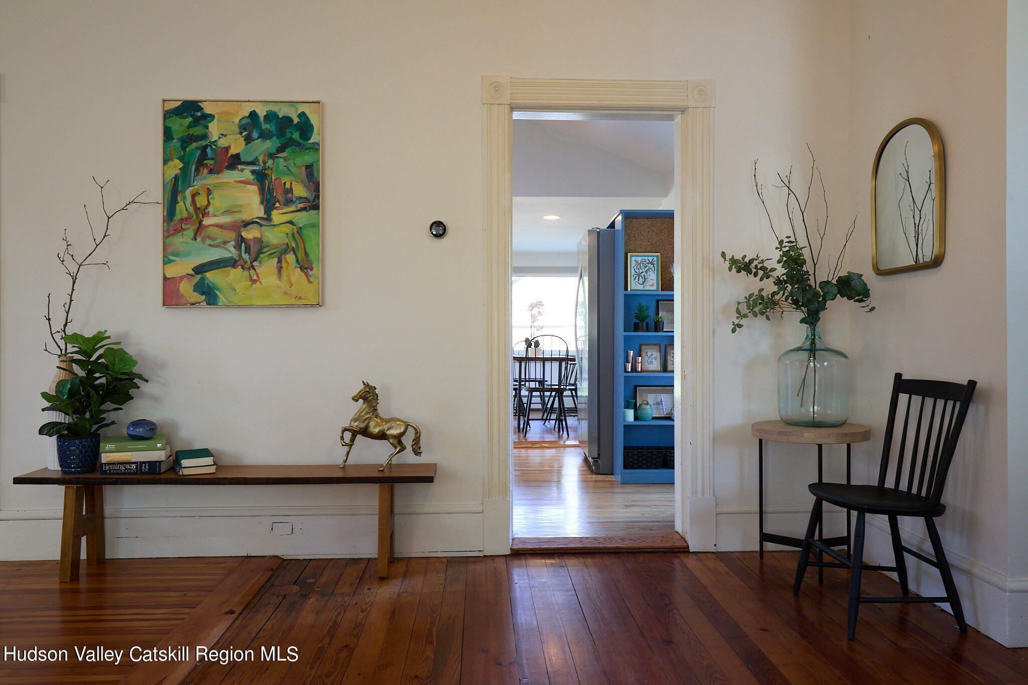 70 Store Road Accord, NY 12404 - Photo 14 of 43 a view of a hallway with wooden floor and a potted plant