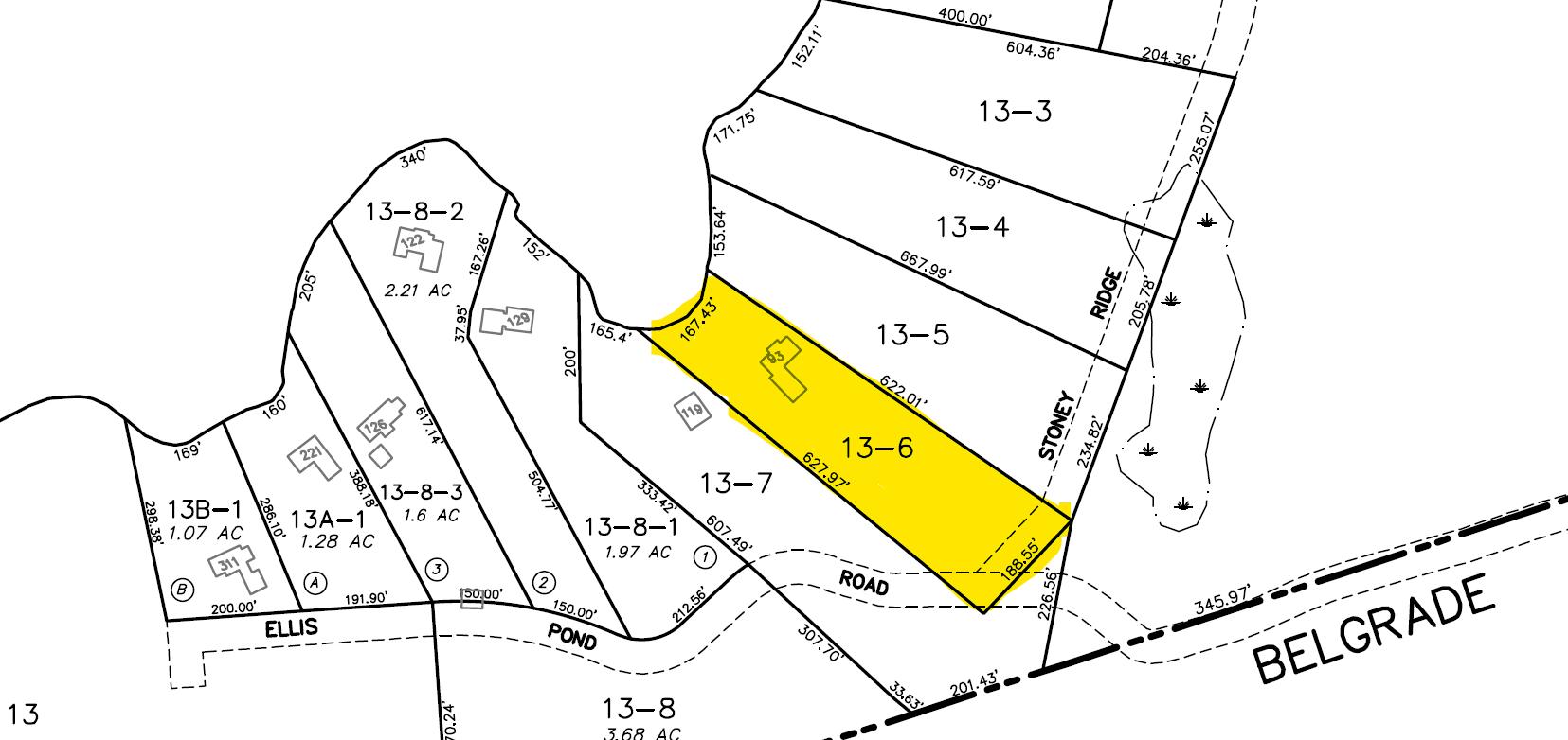 93 Ellis Pond Road Oakland, ME 04963 - Photo 53 of 54 93 Ellis Pond Map