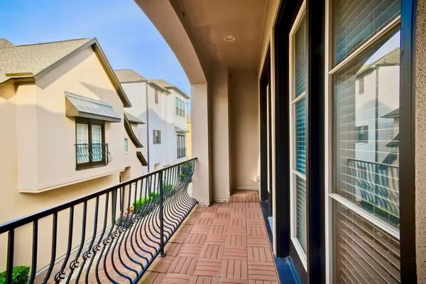 a view of a balcony