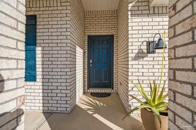 a view of front door with hallway