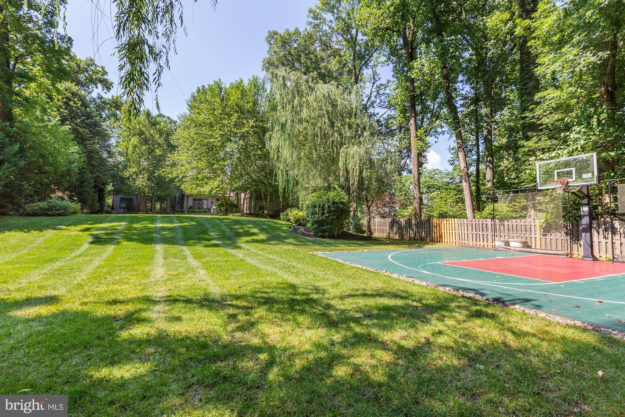 9115 Burning Tree Road Bethesda, MD 20817 - Photo 57 of 65 Backyard with sport court