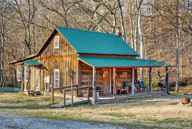 a backyard of a house