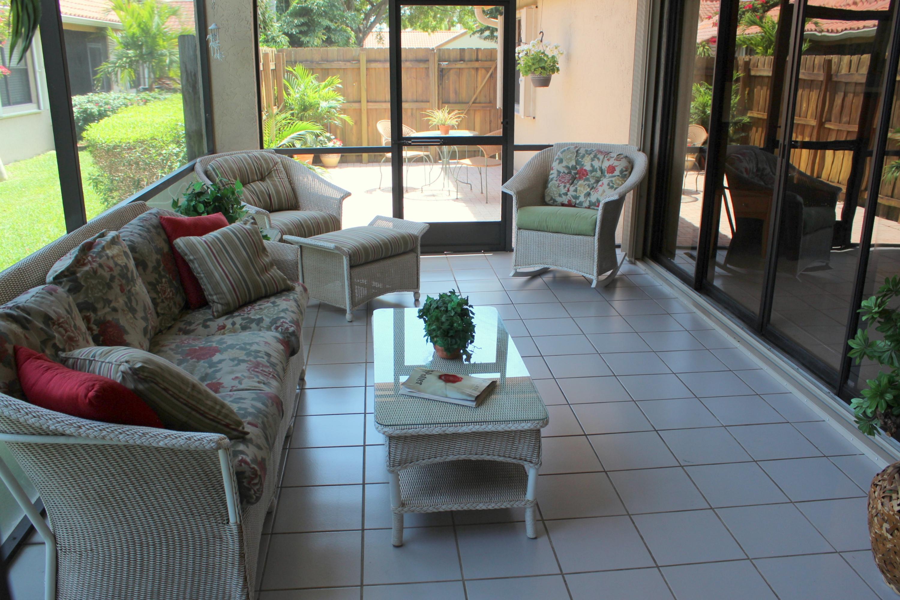 23277 Water Circle Boca Raton, FL 33486 - Photo 13 of 30 Covered Screened Porch