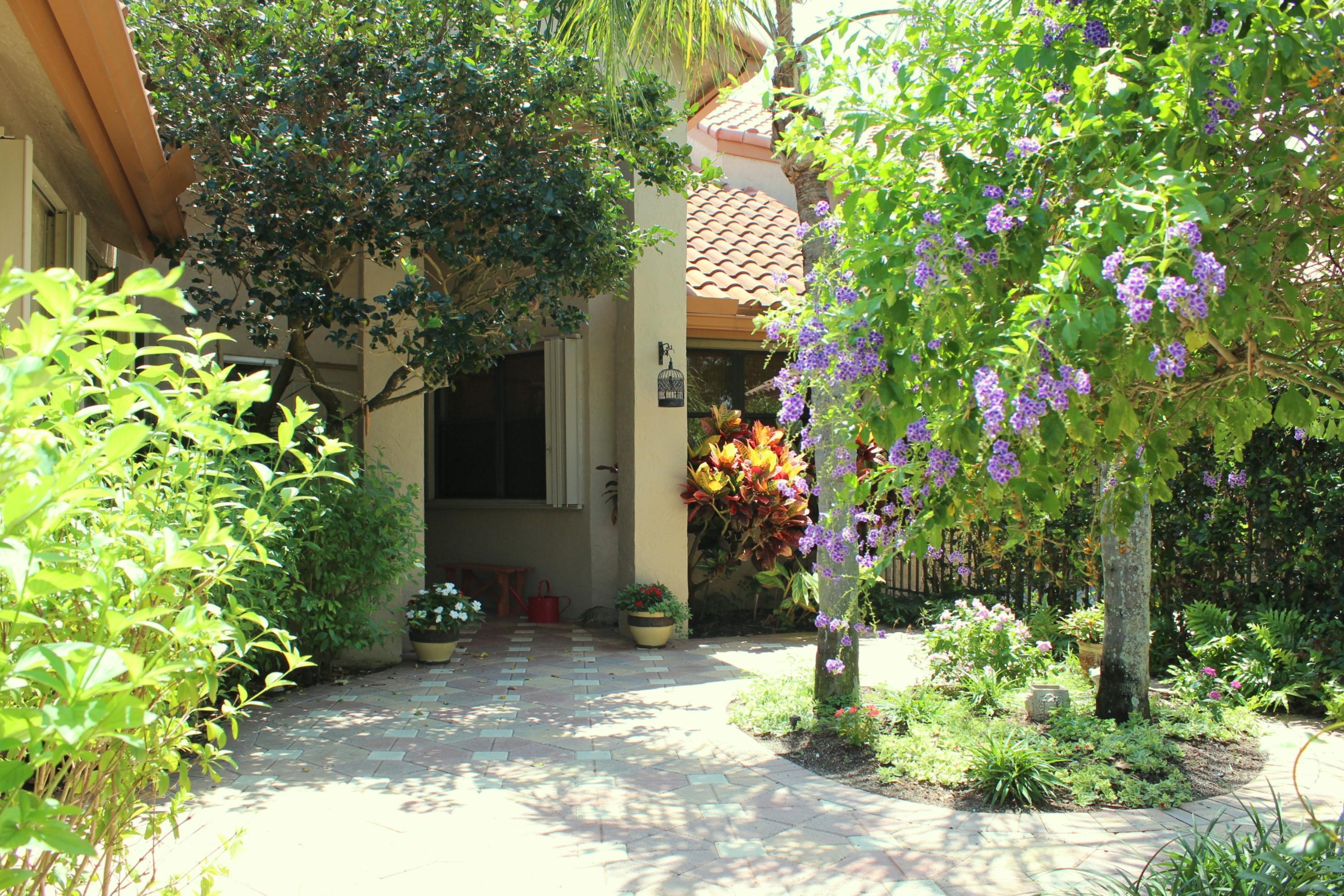 23277 Water Circle Boca Raton, FL 33486 - Photo 4 of 30 Gated Front Entry Courtyard