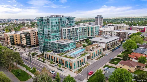 a view of city with tall buildings