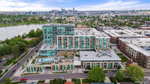 a view of city with tall buildings