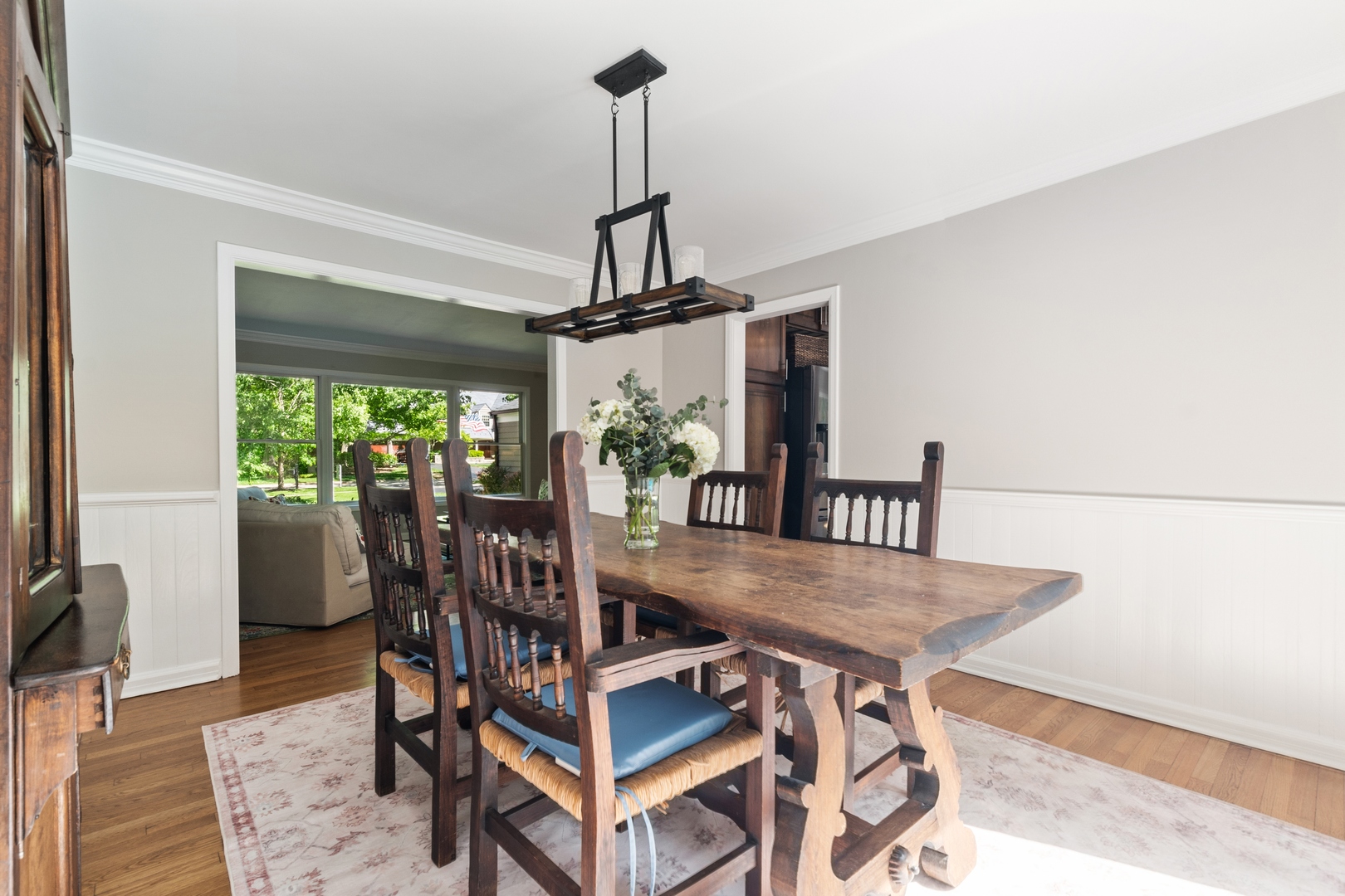780 South Green Bay Road Lake Forest, IL 60045 - Photo 8 of 41 a view of a dining room with furniture window and wooden floor