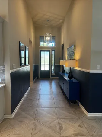 a room with furniture