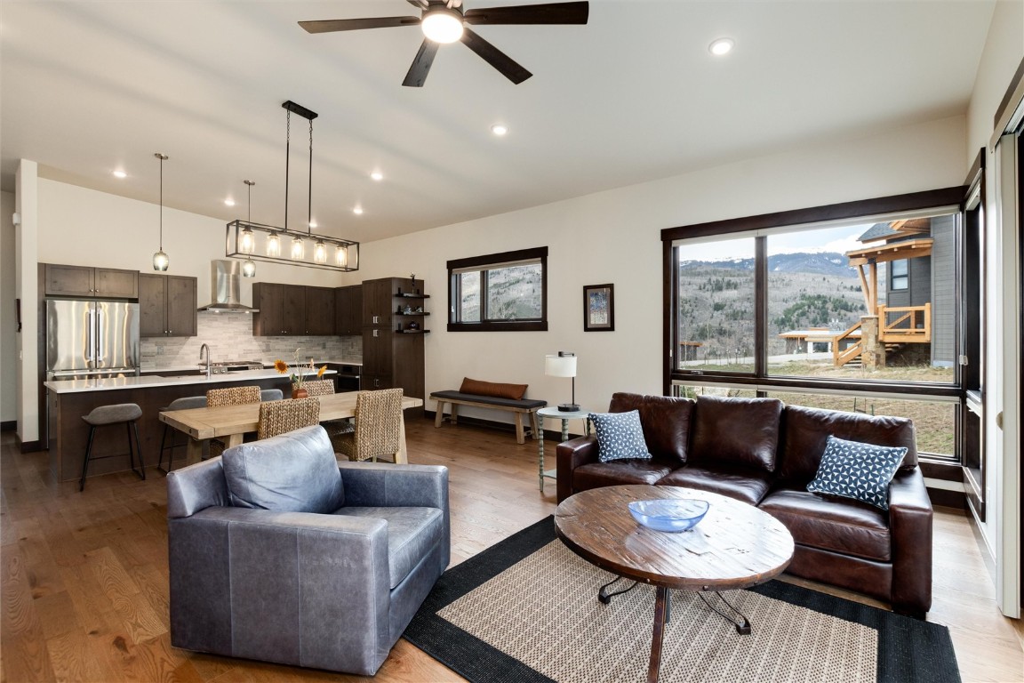 17 Vendette Road Silverthorne, CO 80498 - Photo 20 of 50 a living room with furniture and a large window