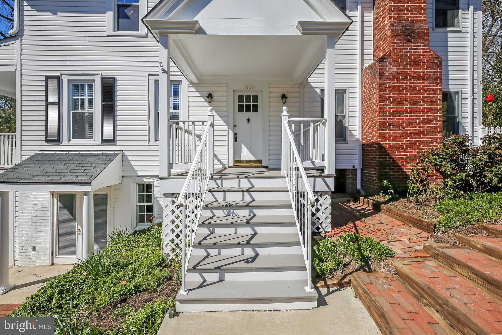 3103 Russell Road Alexandria, VA 22305 - Photo 22 of 128 Convenient side porch/entrance off of driveway