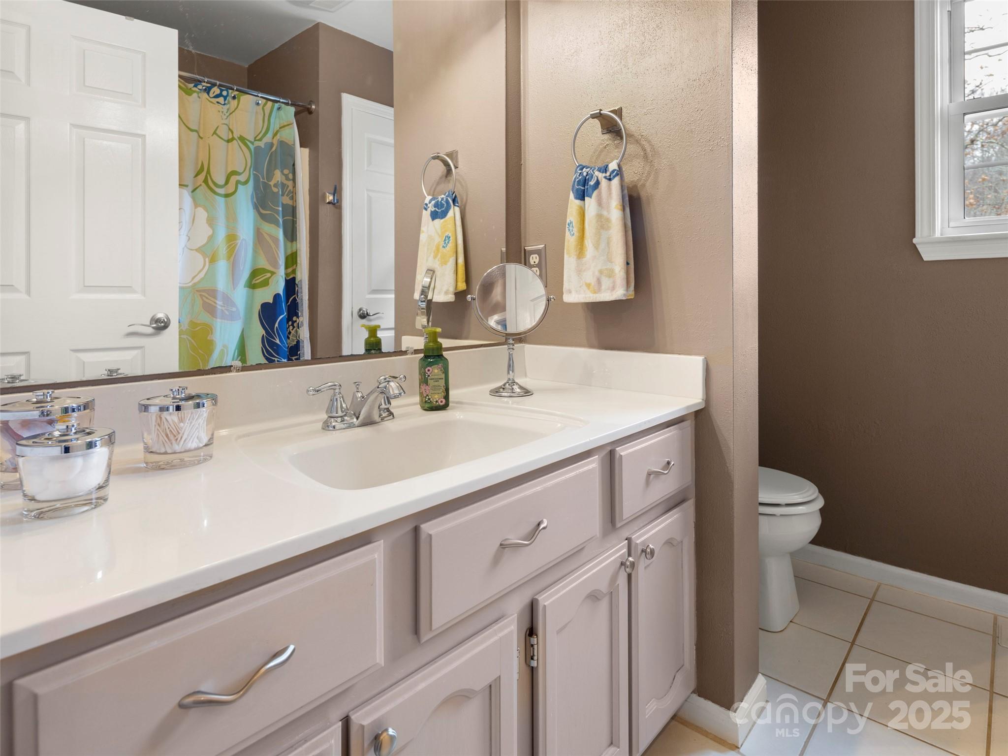 33 Ivy Cove Road Fairview, NC 28730 - Photo 28 of 36 a bathroom with a sink and a mirror