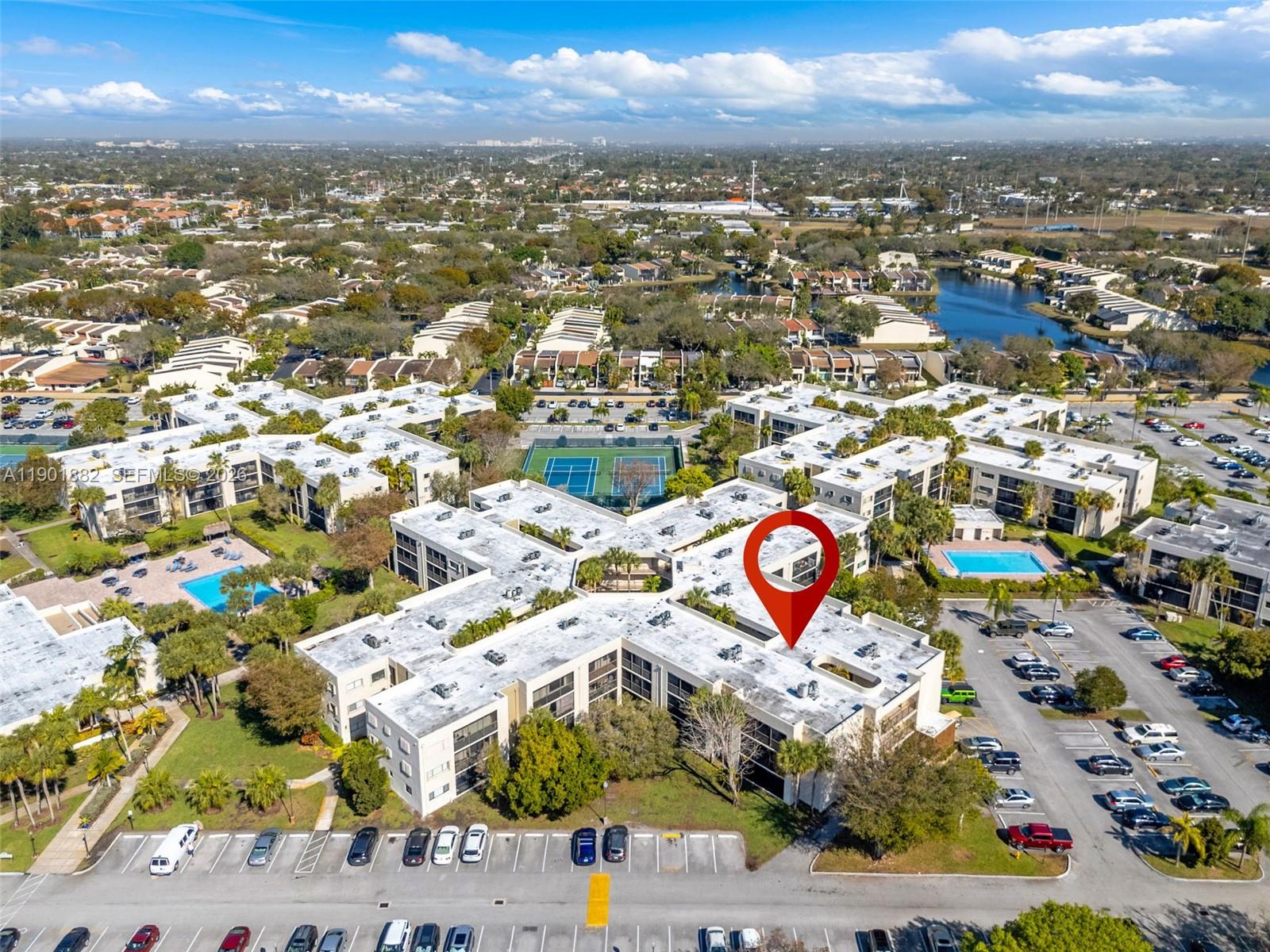 8045 Southwest 107th Avenue, Unit 303 Miami, FL 33173 - Photo 27 of 37 an aerial view of a city