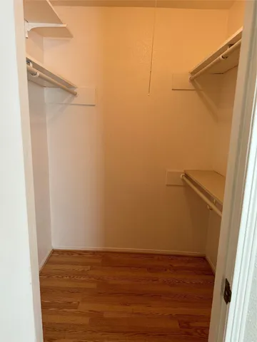 a view of small space with empty racks