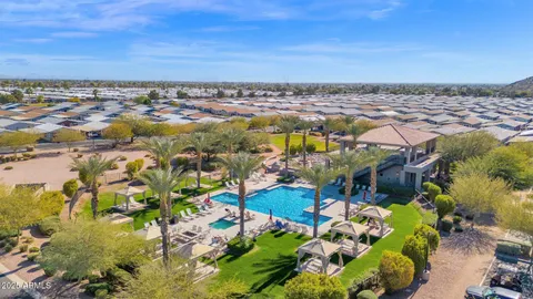 an aerial view of multiple house