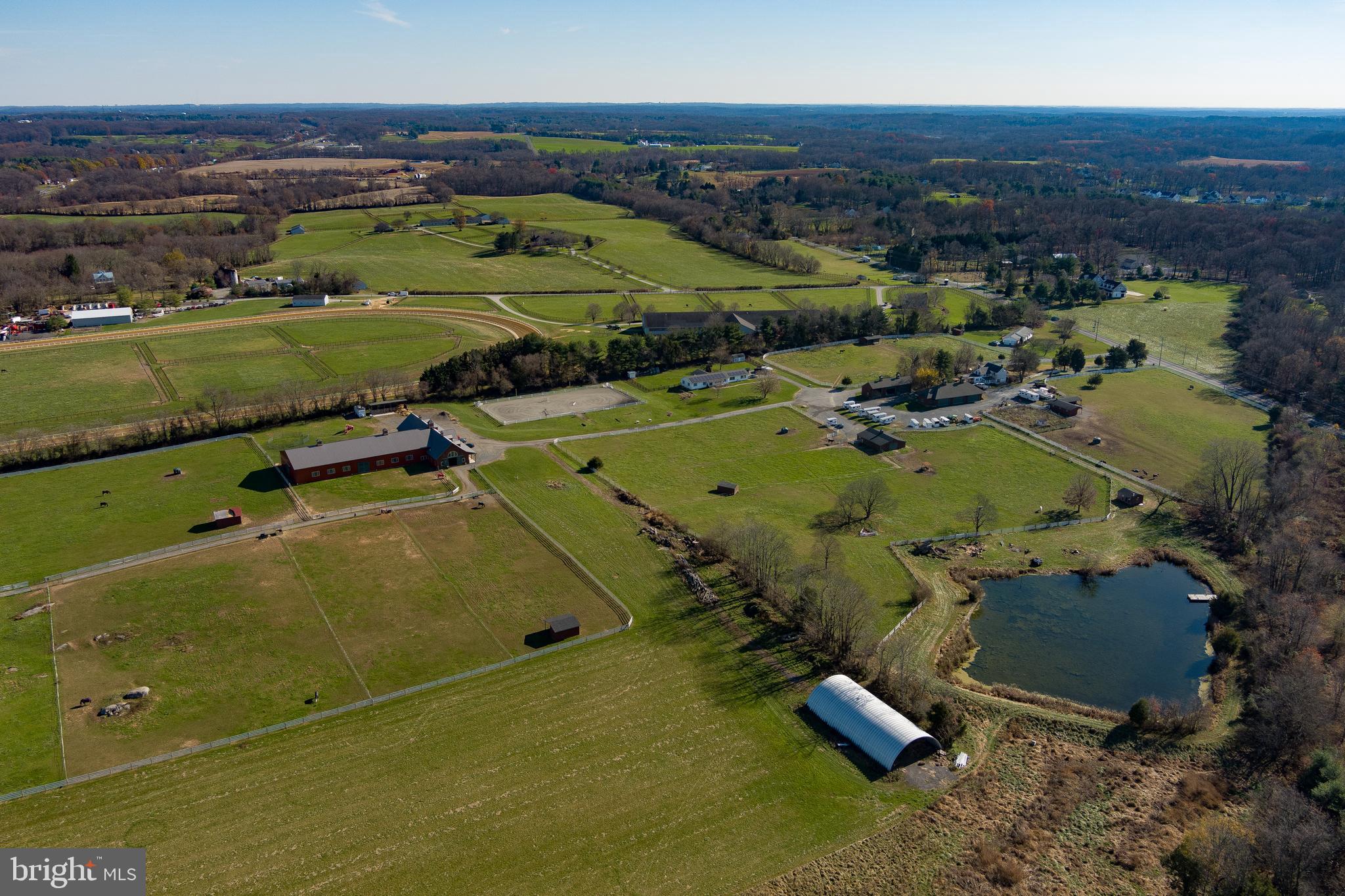 14000 Frederick Road Cooksville, MD 21723 - Photo 67 of 135 Aerial of Pastures and Hay Meadow