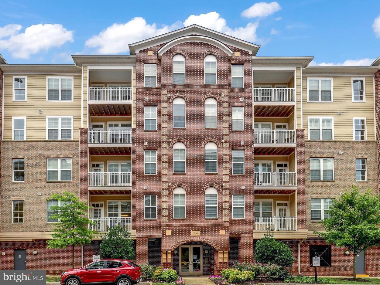 a front view of a building