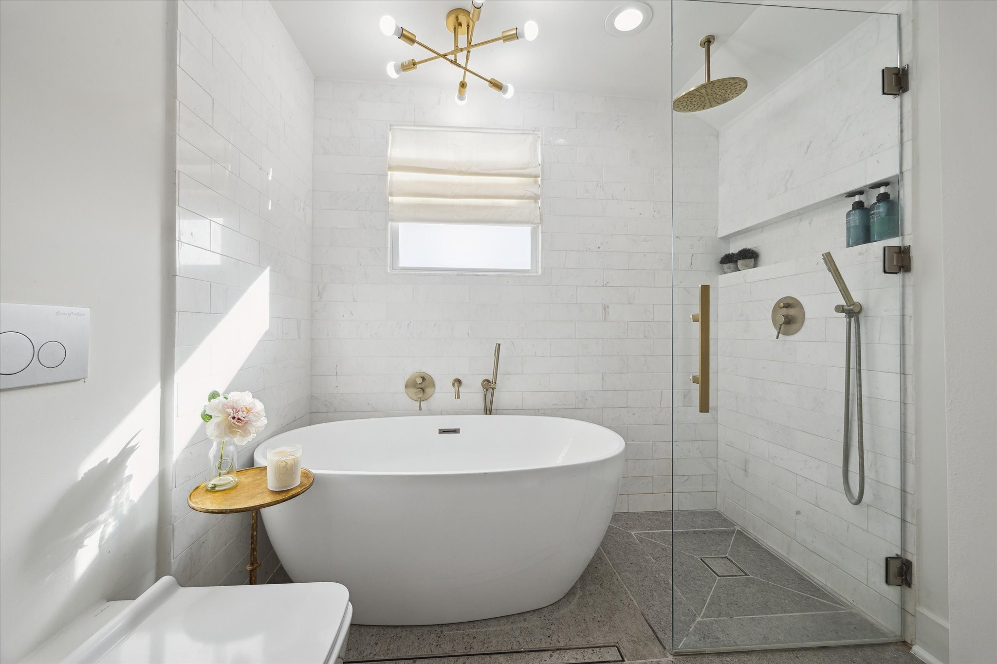 4148 Bissonnet Street West University Place, TX 77005 - Photo 21 of 39 a white bath tub sitting next to a white toilet