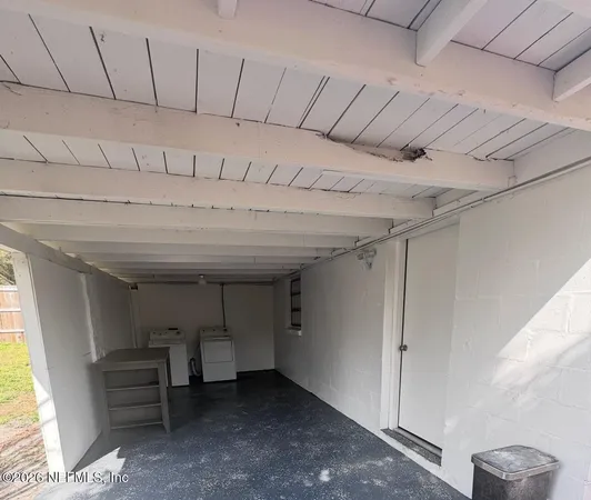 a view of a storage & utility room