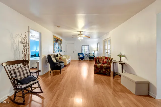 a house view with a garden space