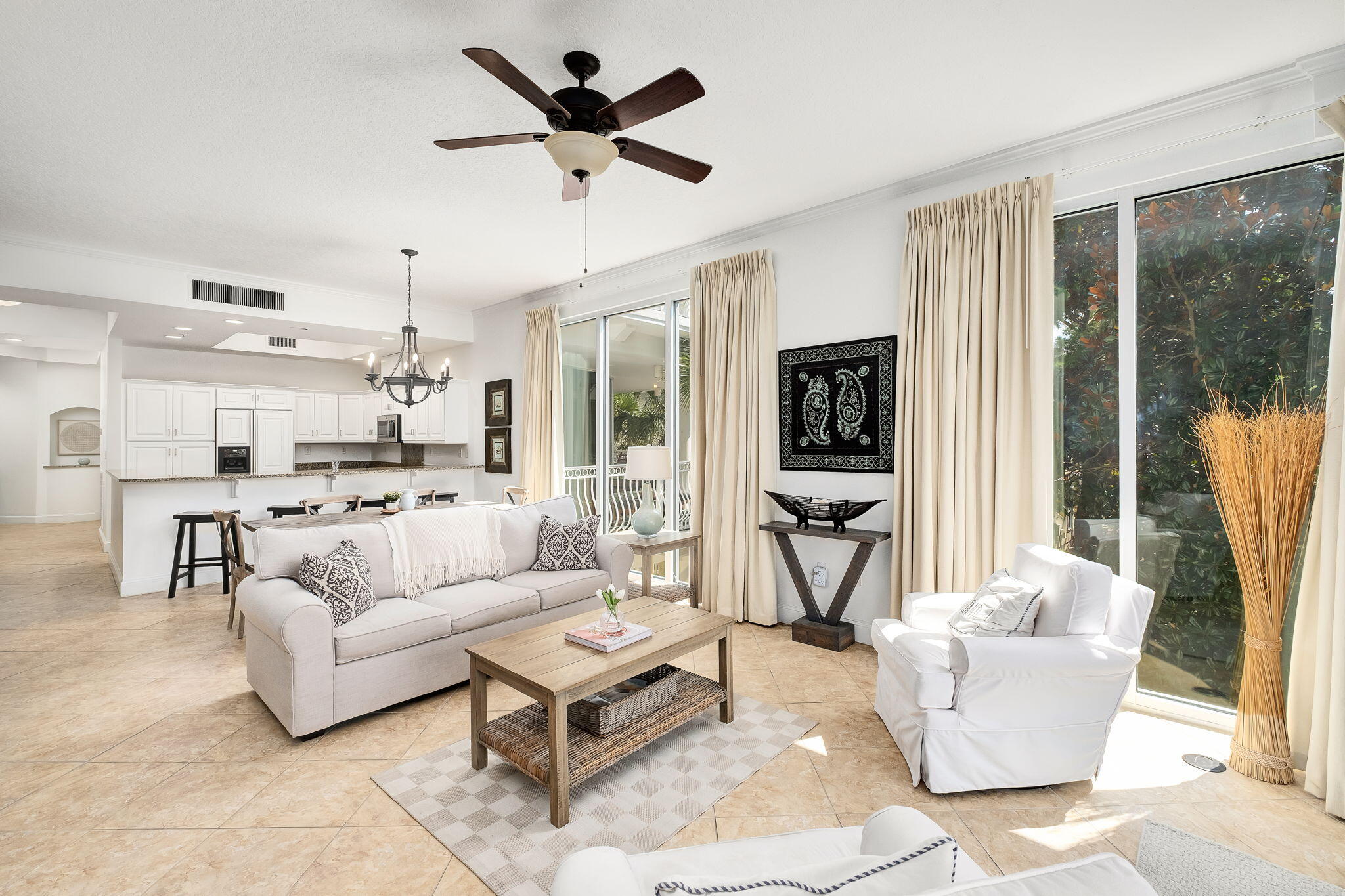 9961 East County Highway 30A, Unit 202 Inlet Beach, FL 32461 - Photo 13 of 44 a living room with furniture and a large window