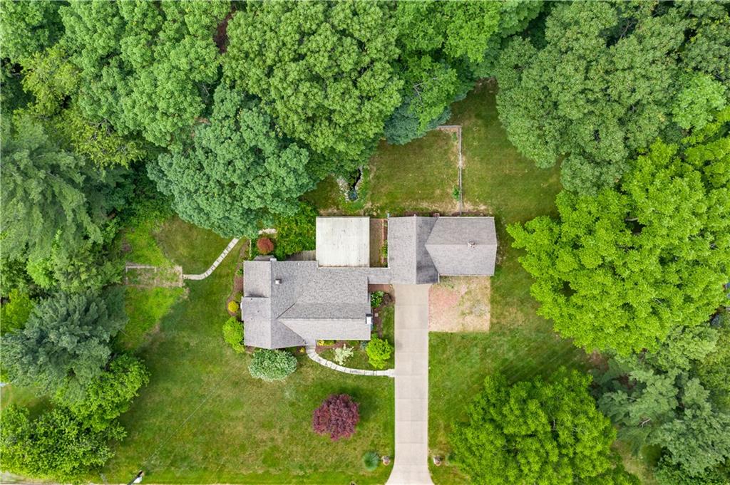 121 Sylvania Drive Pittsburgh, PA 15236 - Photo 2 of 25 OVERHEAD PHOTO OF THE PROPERTY SHOWING THE PARK LIKE LEVEL YARD.