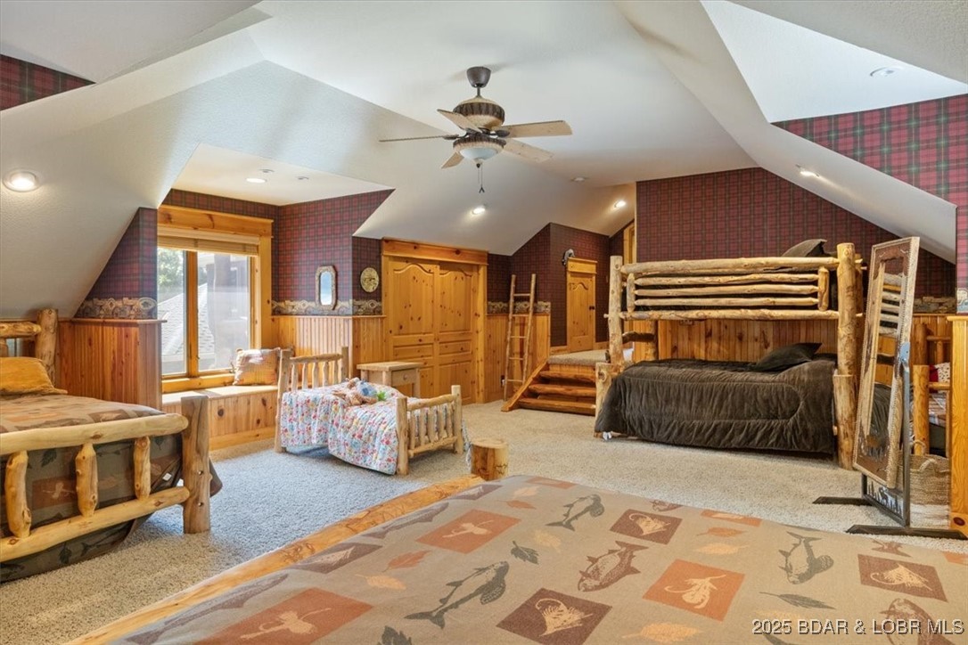 626 Grand Cove Road Sunrise Beach, MO 65079 - Photo 41 of 88 Guest Room #3 bunk room on upper level