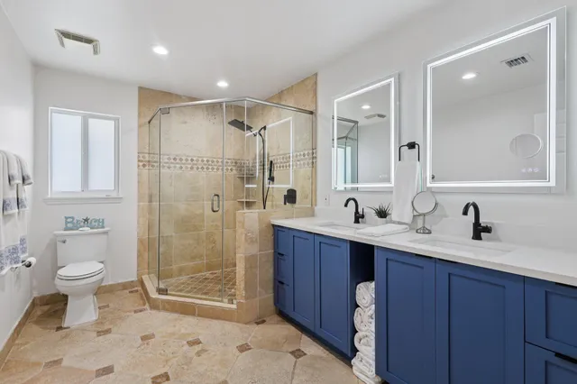 a garden with palm trees