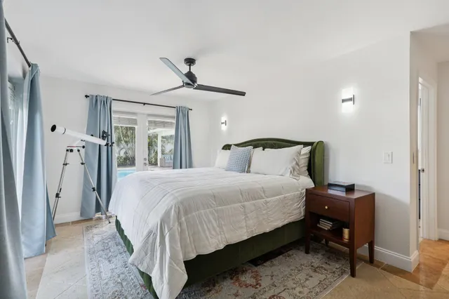 a view of street from balcony