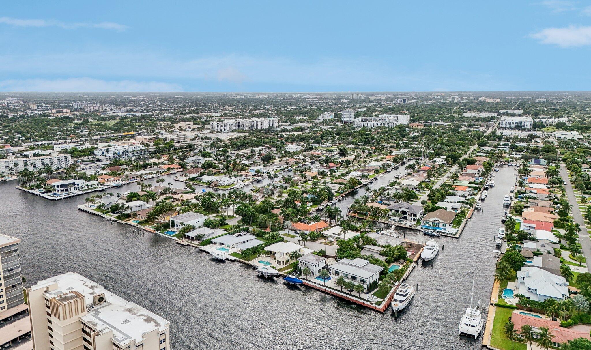 2731 Northeast 5th Street Pompano Beach, FL 33062 - Photo 60 of 91 an aerial view of multiple house