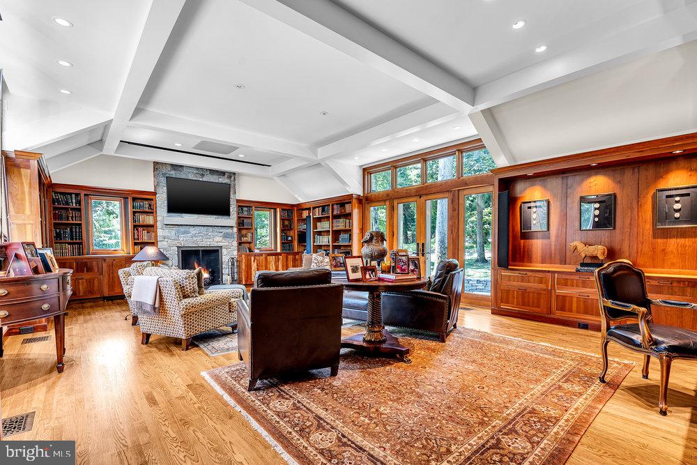 176 Rolling Hill Road Skillman, NJ 08558 - Photo 9 of 44 Elegant library with rich wood accents.