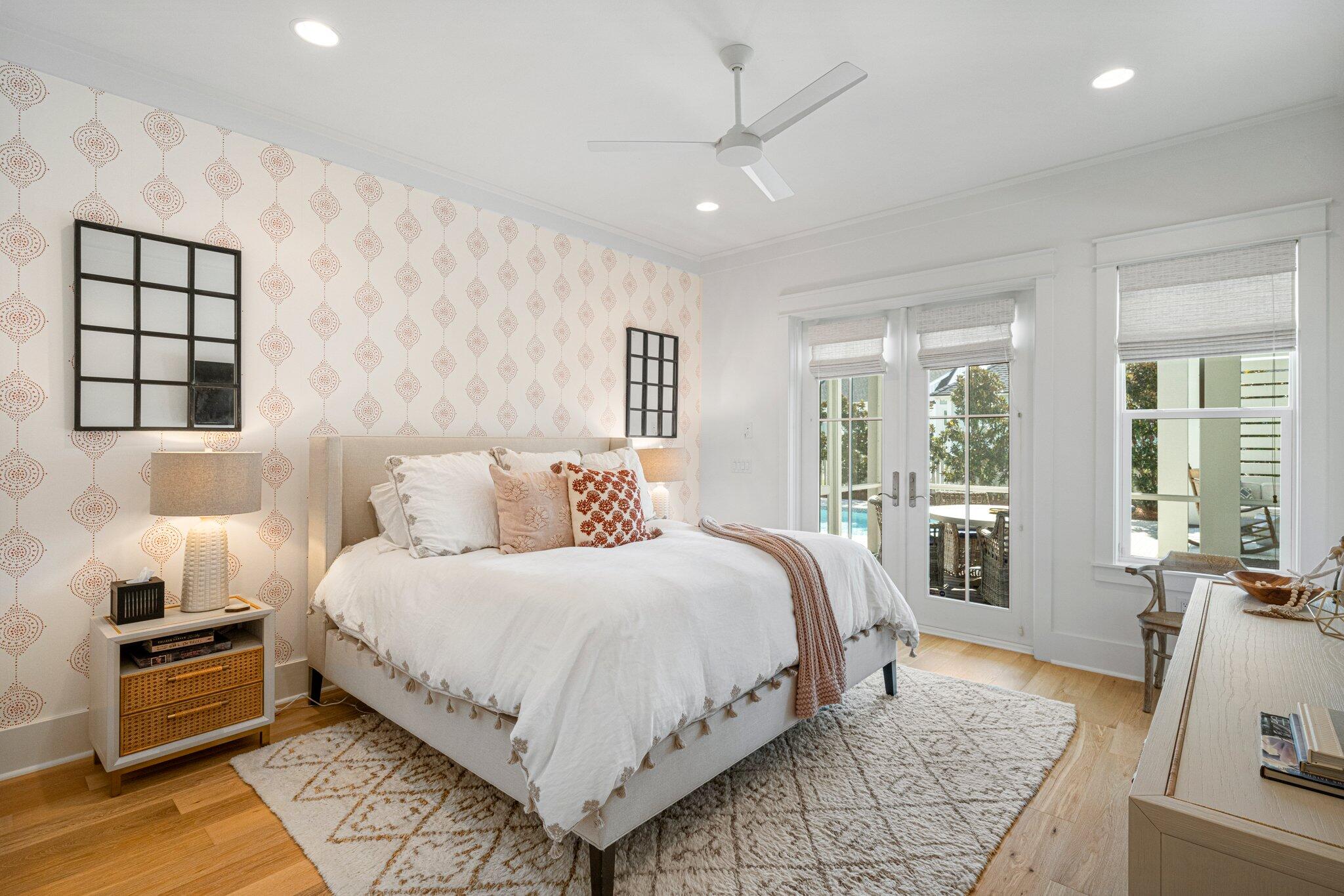 916 Pathways Dr Inlet Beach Inlet Beach, FL 32461 - Photo 13 of 48 a bedroom with a large bed and a window
