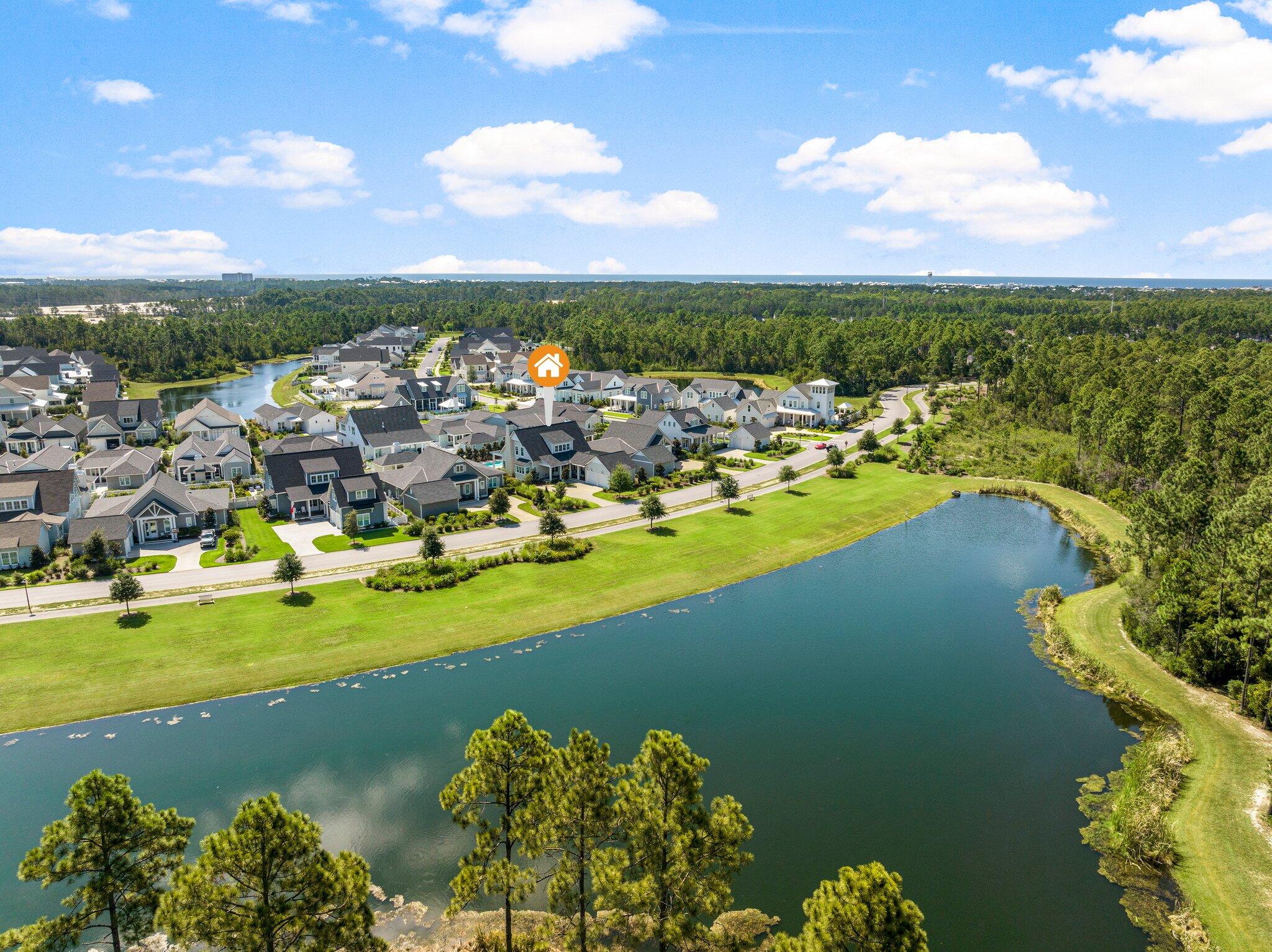 916 Pathways Dr Inlet Beach Inlet Beach, FL 32461 - Photo 3 of 48 a view of a lake with a city