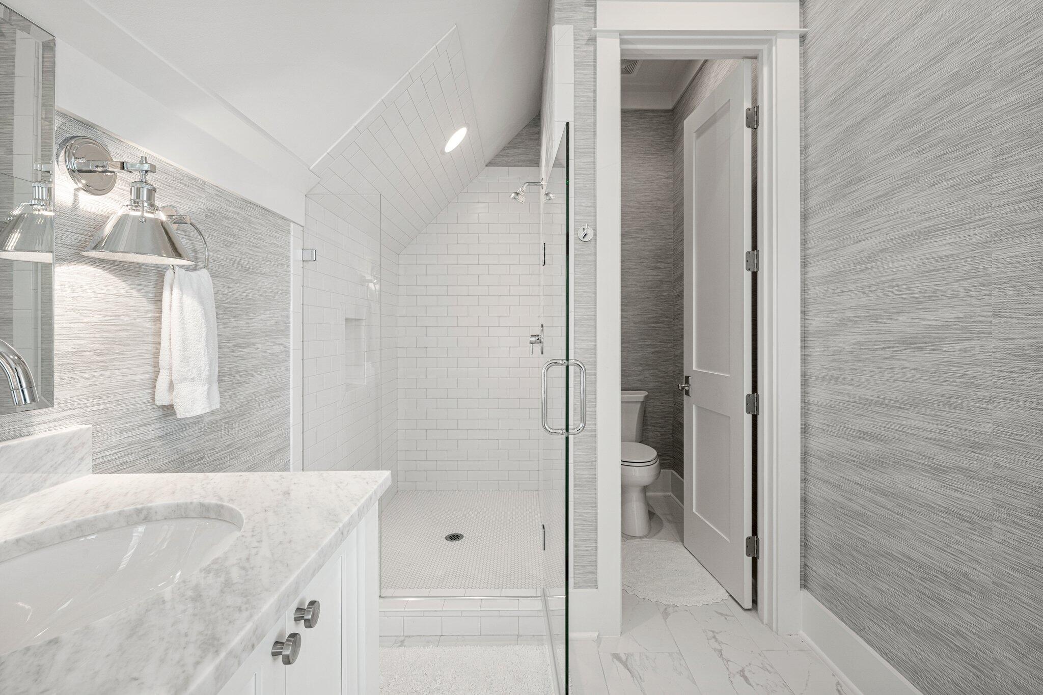 916 Pathways Dr Inlet Beach Inlet Beach, FL 32461 - Photo 35 of 48 a bathroom with a tub shower and sink