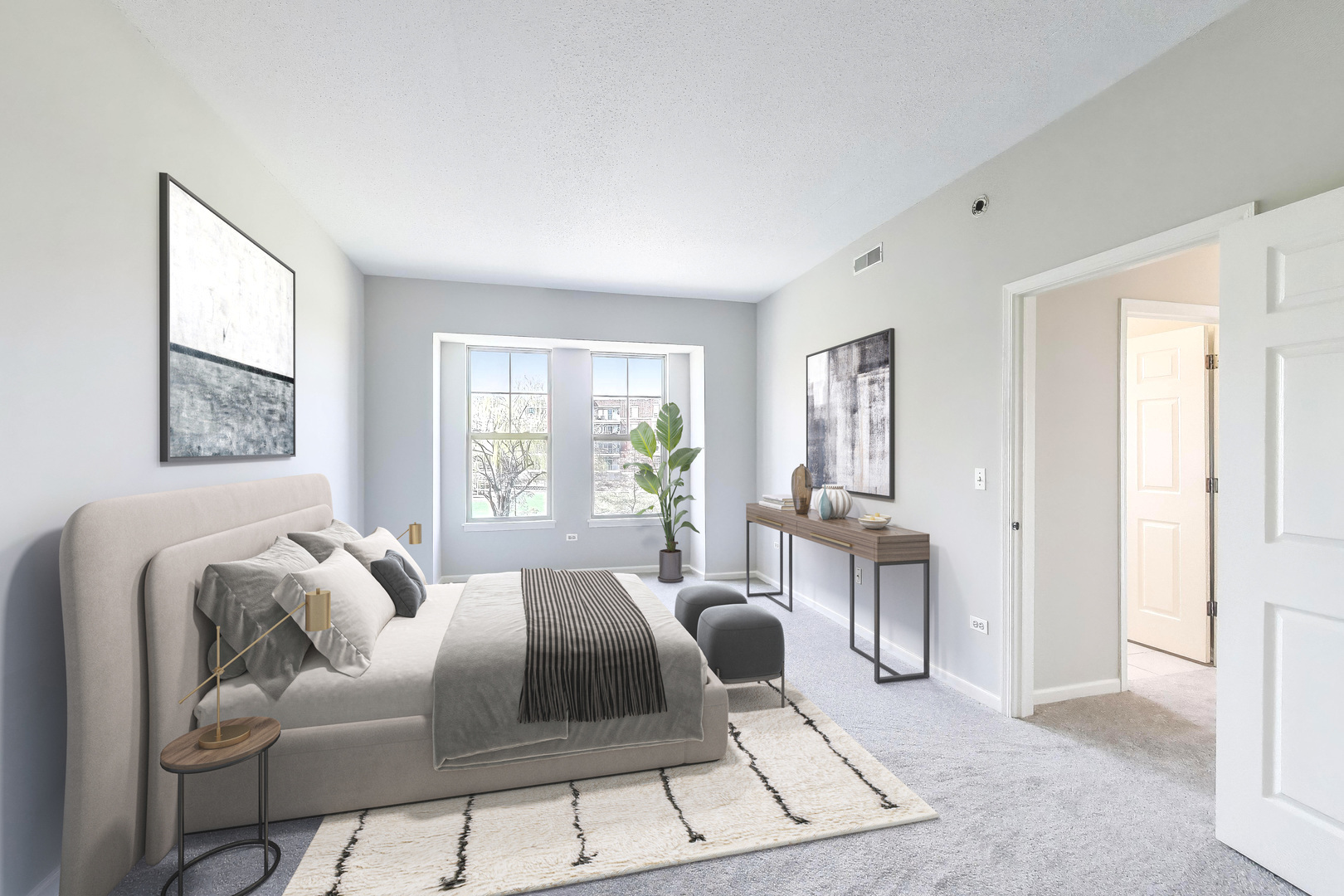 715 Astor Lane, Unit 307 Wheeling, IL 60090 - Photo 15 of 38 a living room with furniture and a window