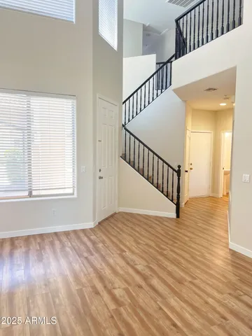 a view of an front door