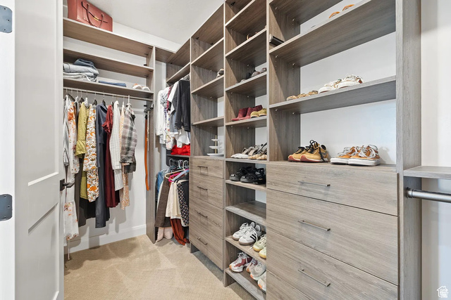 11617 South Wildrye Field Way Draper, UT 84020 - Photo 23 of 53 Walk in closet with light carpet