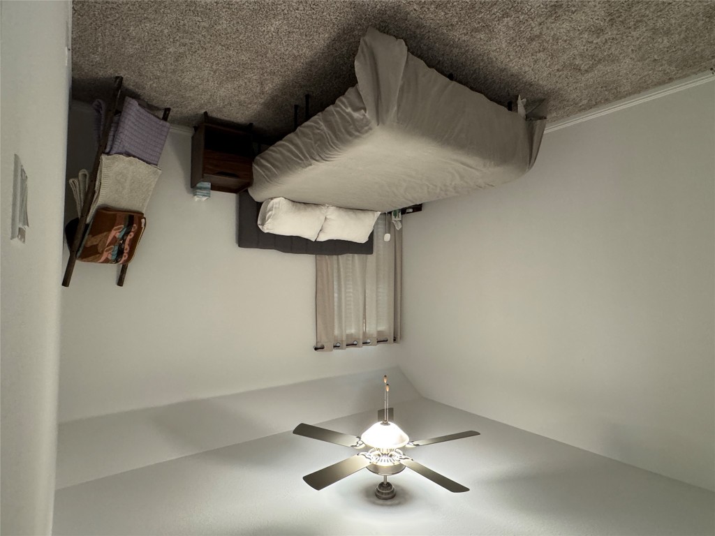 2005 Long Shadow Lane Georgetown, TX 78628 - Photo 6 of 21 Carpeted bedroom with a ceiling fan and lofted ceiling