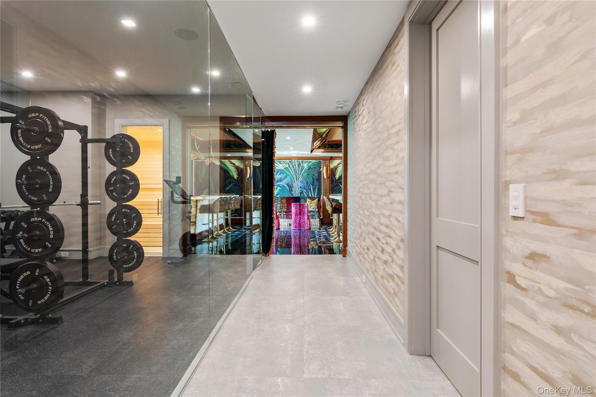 1552 Deerfield Road Water Mill, NY 11976 - Photo 31 of 37 a view of a room with gym equipment