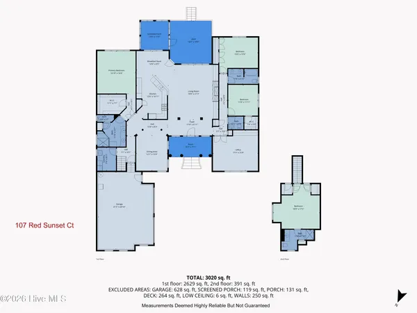 $619,900 | 107 Red Sunset Court, Wallace, NC 28466