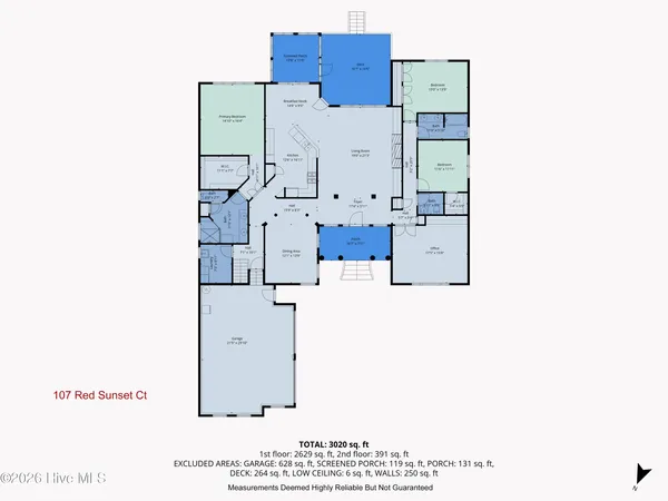 $619,900 | 107 Red Sunset Court, Wallace, NC 28466